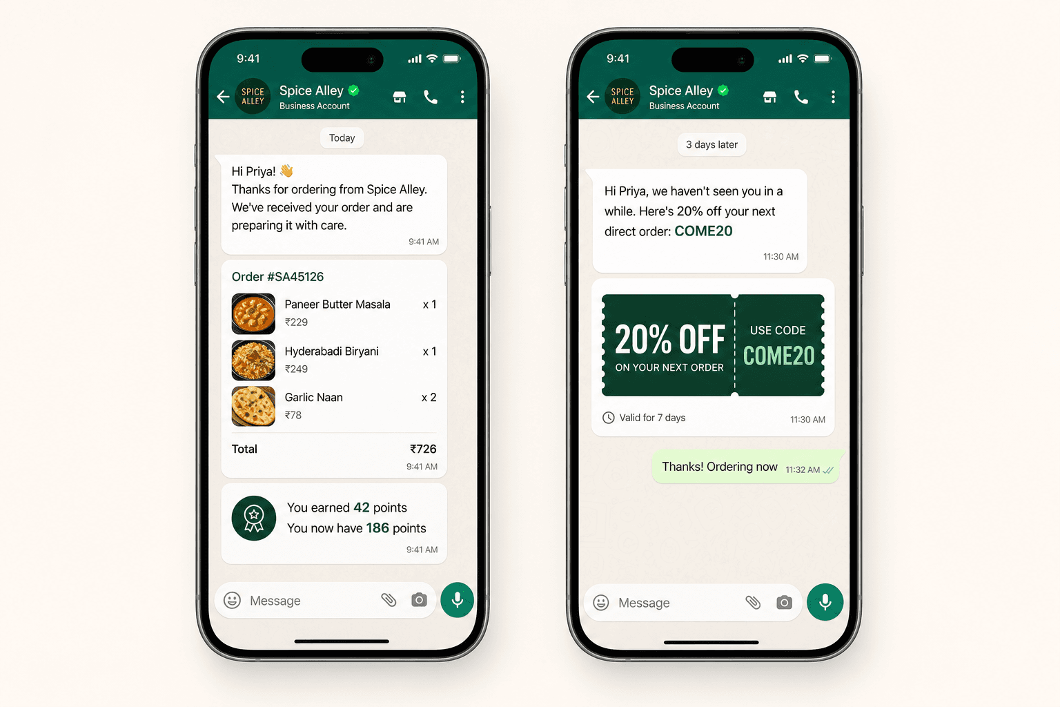 Restrivo WhatsApp retention campaign preview